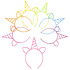 Decopatent 24 STUKS Unicorn / Eenhoorn Tiara Diadeem - Traktatie Uitdeelcadeautjes voor kinderen - Traktaties - Uitdeelcadeaus - Unicorn Haarband