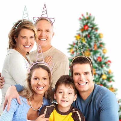 Decopatent 24 STUKS Unicorn / Eenhoorn Tiara Diadeem - Traktatie Uitdeelcadeautjes voor kinderen - Traktaties - Uitdeelcadeaus - Unicorn Haarband