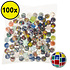 Decopatent 100 STUKS MIX Stuiterballen Ø2.7 Cm - Traktatie Uitdeelcadeautjes voor kinderen - Kleine Speelgoed Stuiterbal - Uitdeelcadeaus - Bouncing Ball