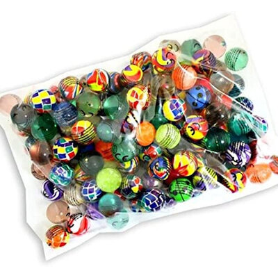 Decopatent 100 STUKS MIX Stuiterballen Ø2.7 Cm - Traktatie Uitdeelcadeautjes voor kinderen - Kleine Speelgoed Stuiterbal - Uitdeelcadeaus - Bouncing Ball