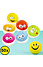 Decopatent 50 STUKS Vrolijke Smiley Stuiterballen Ø3.2 Cm - Traktatie Uitdeelcadeautjes voor kinderen - Speelgoed Stuiterbal - Uitdeelcadeaus - Bouncing Ball