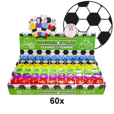 Decopatent 60 STUKS Voetballers Stempels - Traktatie Uitdeelcadeautjes voor kinderen - Speelgoed Traktaties Stempel - Uitdeelcadeaus