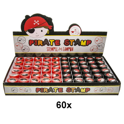 Decopatent 60 STUKS Piraten Stempels - Traktatie Uitdeelcadeautjes voor kinderen - Speelgoed Traktaties Stempel - Uitdeelcadeaus