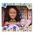 Decopatent Speelgoed Kaphoofd - Sminkpop met make up voor Kinderen - Makeup pop - Kappop - Schminkpop voor Meisjes - Stylinghoofd - Opmaakpop -  Kapkop met haar accessoires en make-up - Kaphoofd voor Meisjes