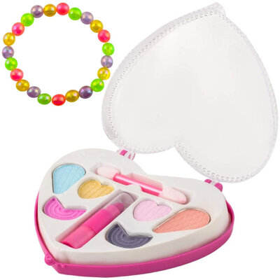 Decopatent Speelgoed Kaphoofd - Sminkpop met make up voor Kinderen - Makeup pop - Kappop - Schminkpop voor Meisjes - Stylinghoofd - Opmaakpop -  Kapkop met haar accessoires en make-up - Kaphoofd voor Meisjes