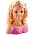 Decopatent Speelgoed Kaphoofd - Sminkpop met make up voor Kinderen - Makeup pop - Kappop - Schminkpop voor Meisjes - Stylinghoofd - Blond Haar - Opmaakpop -  Kapkop met haar accessoires en make-up - Kaphoofd voor Meisjes