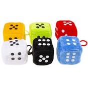 Duckiez Duckiez Pluche Dobbelsteen 6 Kleuren - 24 stuks