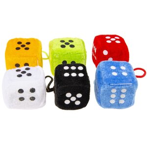 Duckiez Duckiez Pluche Dobbelsteen 6 Kleuren - 24 stuks