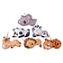 Duckiez Duckiez Pluche Super Soft Slapende Wilde Dieren - 24 stuks