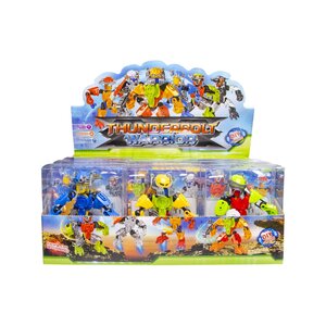 Duckiez Duckiez Thunderbolt Robot Krijgers - 12 stuks