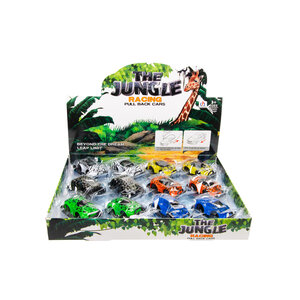 Duckiez Duckiez Jungle Auto Pull Back - 12 stuks