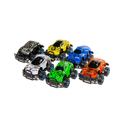 Duckiez Duckiez Jungle Auto Pull Back - 12 stuks