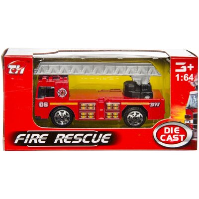 Duckiez Duckiez Metalen Brandweervoertuigen - 36 stuks