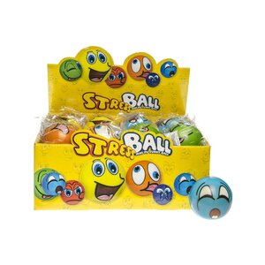 Duckiez Duckiez Stress Bal Grappige Gezichten - 24 stuks
