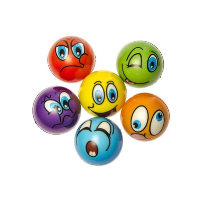 Duckiez Duckiez Stress Bal Grappige Gezichten - 24 stuks