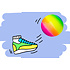 Duckiez Duckiez 23Cm Regenboog Bal - 10 stuks
