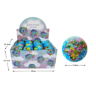 Duckiez Duckiez Anti-Stress Bal Wereldbol - 24 stuks