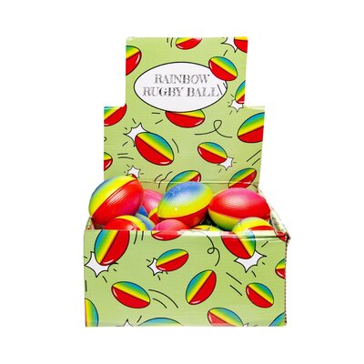 Duckiez Duckiez Rugby Bal Regenboog - 24 stuks