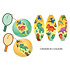 Duckiez Duckiez Tapbal Dinosaurus - 12 stuks