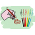 Duckiez Duckiez Kleurpotloodjes 6st Dino - 960 stuks (BULK DEAL = 1CTN)