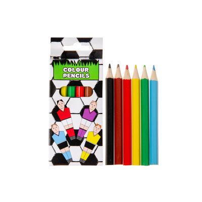 Duckiez Duckiez Kleurpotloodjes 6st Voetbal - 960 stuks (BULK DEAL = 1CTN)