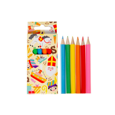 Duckiez Duckiez Kleurpotloodjes 6st Sinterklaas - 960 stuks (BULK DEAL = 1CTN)