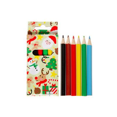 Duckiez Duckiez Kleurpotloodjes 6st Kerstmis - 960 stuks (BULK DEAL = 1CTN)