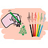 Duckiez Duckiez Kleurpotloodjes 6st Kerstmis - 960 stuks (BULK DEAL = 1CTN)