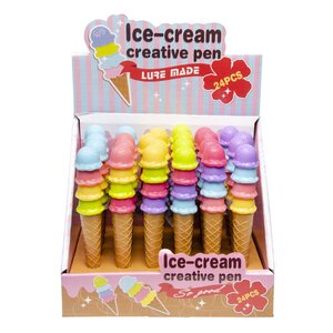 Duckiez Duckiez Balpen Ijshoorntje - 24 stuks