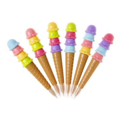 Duckiez Duckiez Balpen Ijshoorntje - 24 stuks