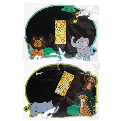 Duckiez Duckiez Krijtbord Met Krijt Wilde Dieren - 24 stuks