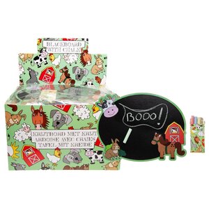 Duckiez Duckiez Krijtbord Met Krijt Boerderijdieren - 24 stuks