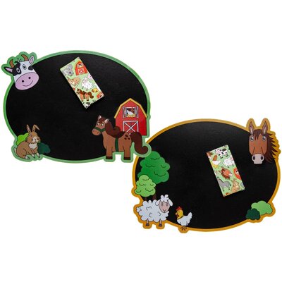 Duckiez Duckiez Krijtbord Met Krijt Boerderijdieren - 24 stuks