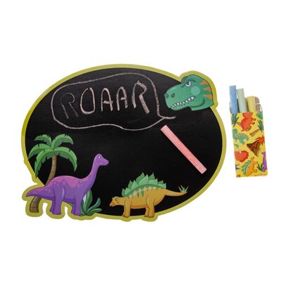 Duckiez Duckiez Krijtbord Met Krijt Dinosaurus - 24 stuks