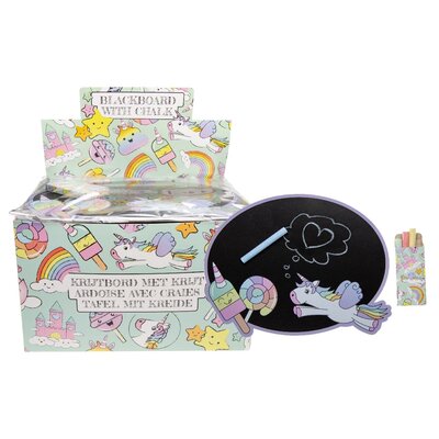 Duckiez Duckiez Krijtbord Met Krijt Eenhoorn - 24 stuks