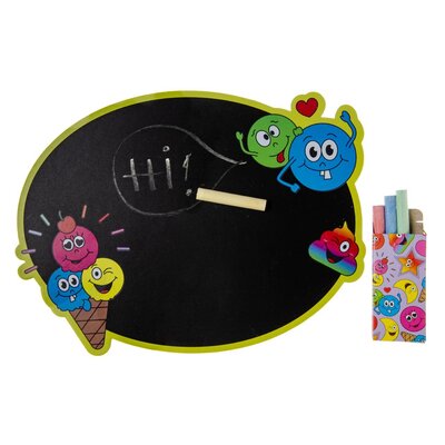 Duckiez Duckiez Krijtbord Met Krijt Gezichtjes - 24 stuks