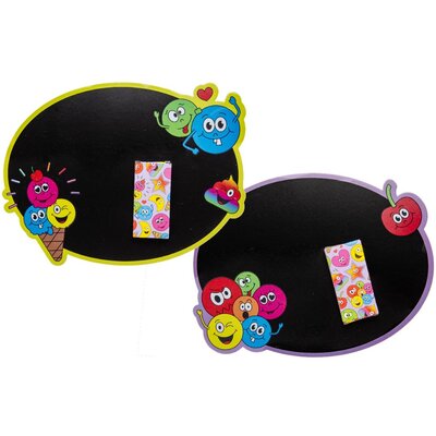 Duckiez Duckiez Krijtbord Met Krijt Gezichtjes - 24 stuks