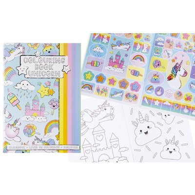 Duckiez Duckiez Kleurboek L Eenhoorn - 12 stuks