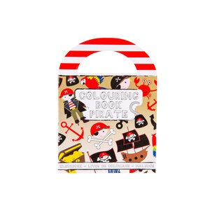 Duckiez Duckiez Kleurboek Met stickers Piraat - 48 stuks