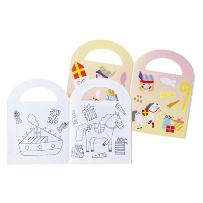 Duckiez Duckiez Kleurboekje Met stickers Sinterklaas - 48 stuks