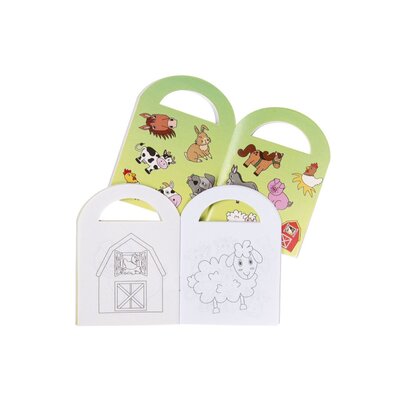 Duckiez Duckiez Kleurboekje Met stickers Boerderijdieren - 48 stuks
