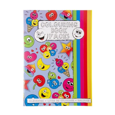 Duckiez Duckiez Kleurboek Gezichtjes L - 12 stuks