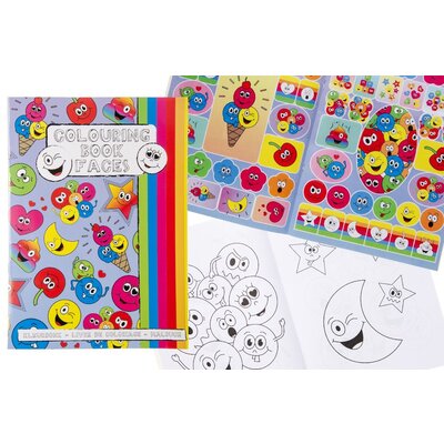 Duckiez Duckiez Kleurboek Gezichtjes L - 12 stuks