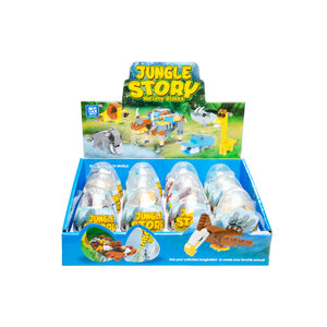 Duckiez Duckiez Blocks - Bouw Je Eigen Wilde Dieren - 12 stuks