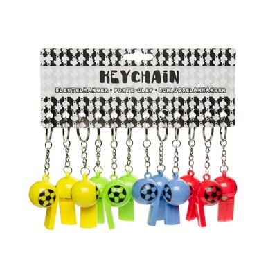 Duckiez Duckiez Sleutelhanger Fluit Voetbal - 48 stuks