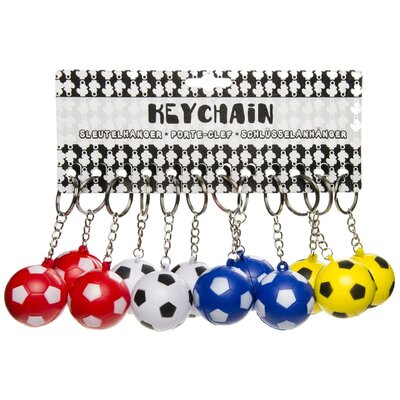 Duckiez Duckiez Sleutelhanger Voetbal Foam - 48 stuks