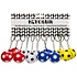Duckiez Duckiez Sleutelhanger Voetbal Foam - 48 stuks