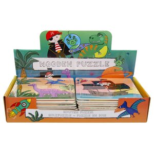 Duckiez Duckiez Houten Puzzel Jongen - 24 stuks