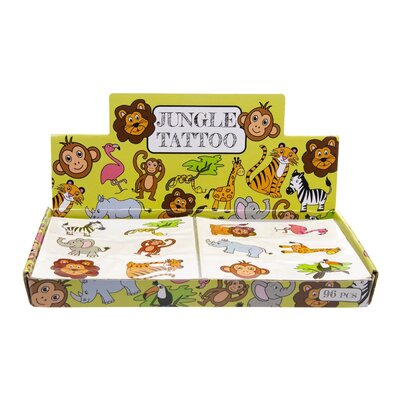 Duckiez Duckiez Tattoo Vel Wilde Dieren - 96 stuks