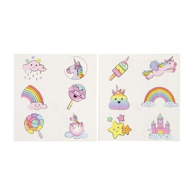 Duckiez Duckiez Tattoo Vel Eenhoorn - 96 stuks